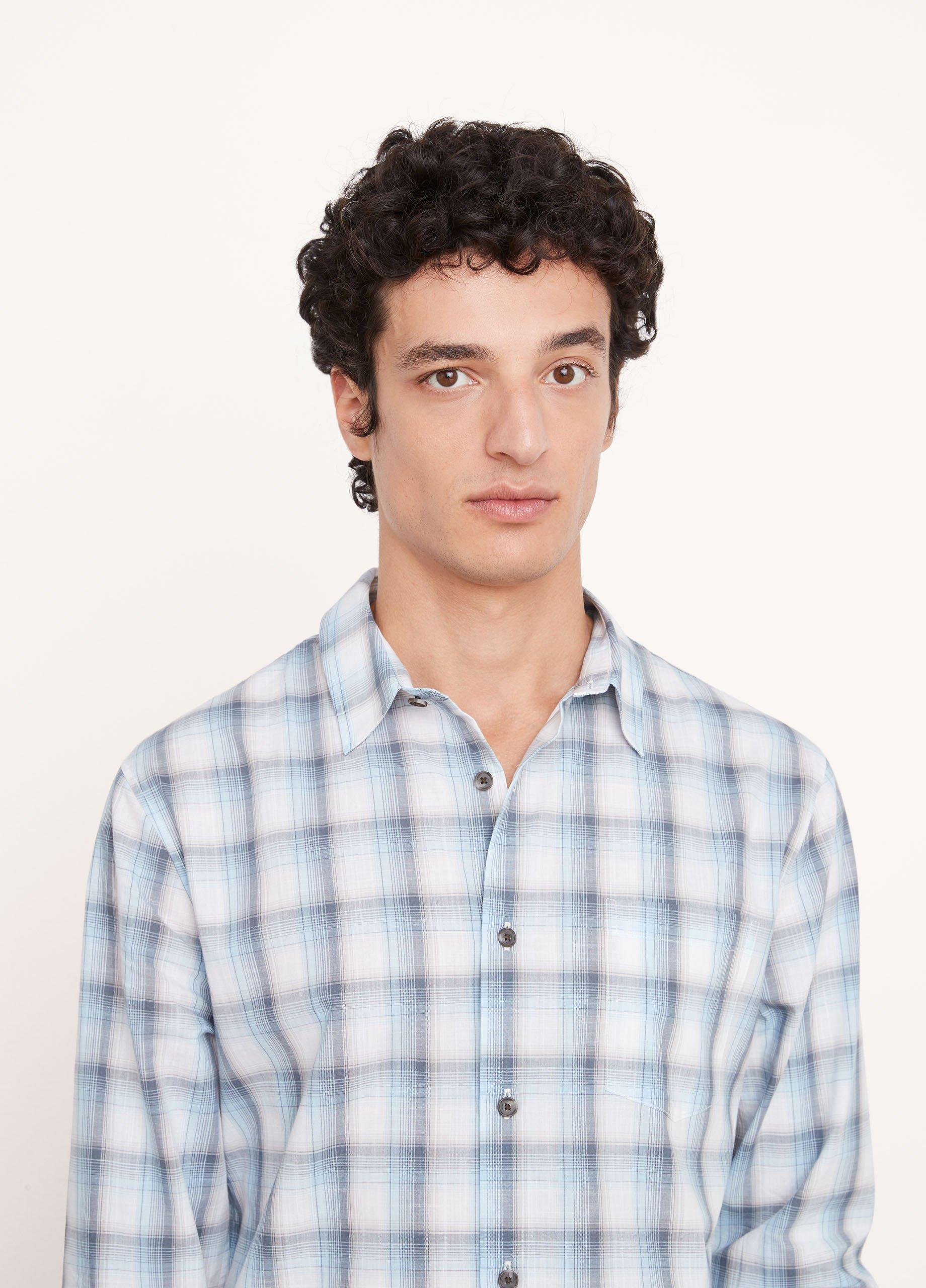 Atwater Plaid Long Sleeve Shirt in Shirts | Vince