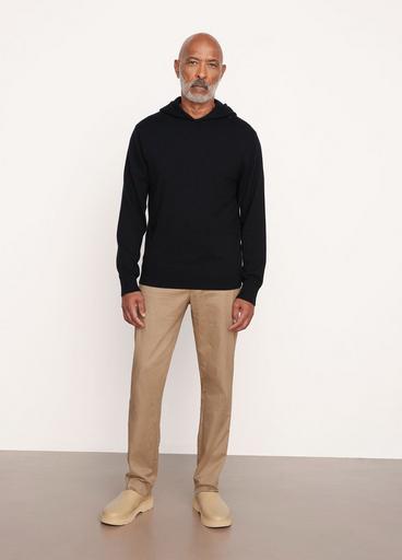 Wool and Cashmere Jersey Stitch Popover Hoodie image number 0