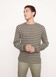 Stripe Pima Cotton Thermal Long Sleeve Shirt image number 1