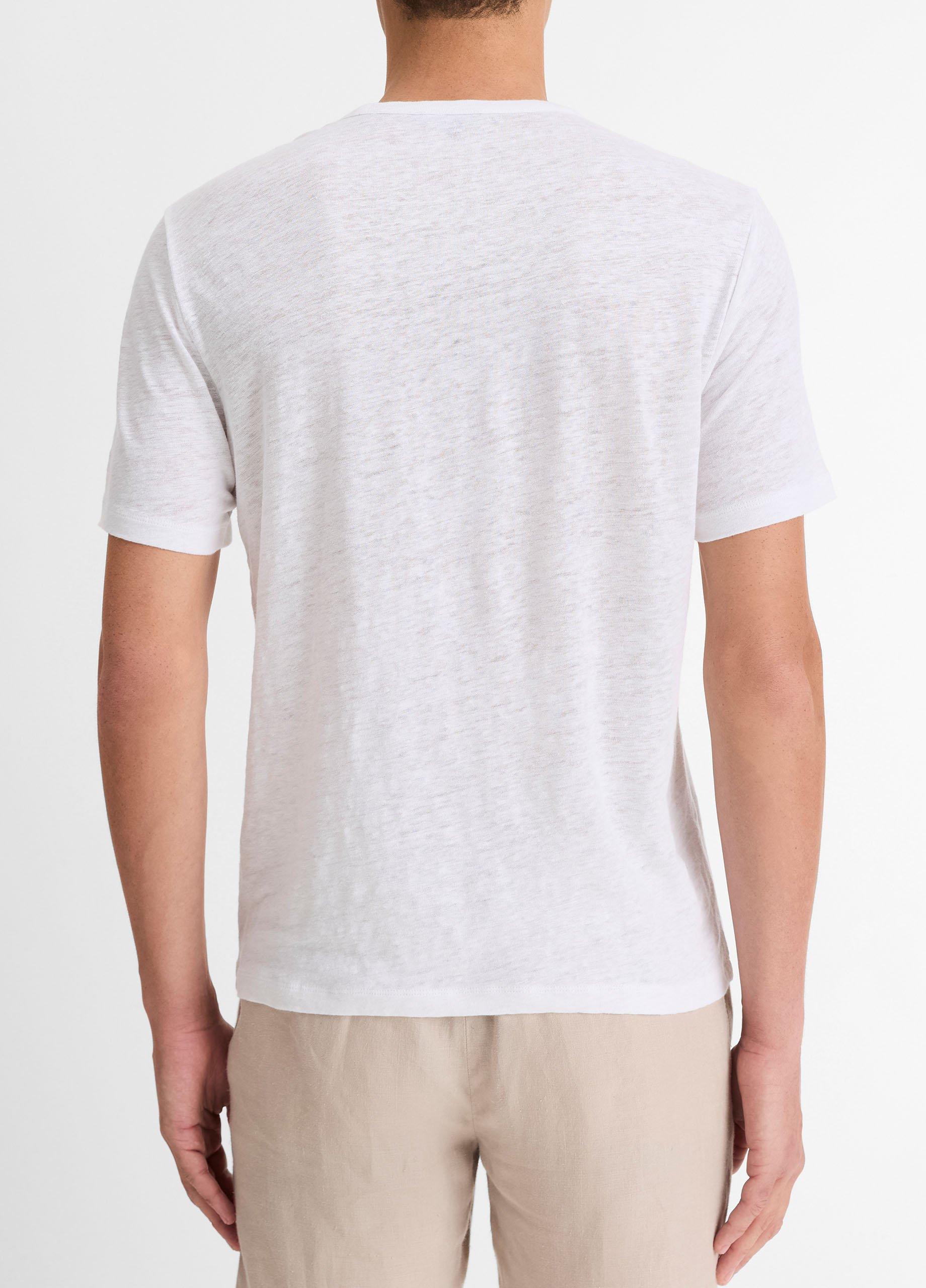 Linen Crew Neck T-Shirt image number 2