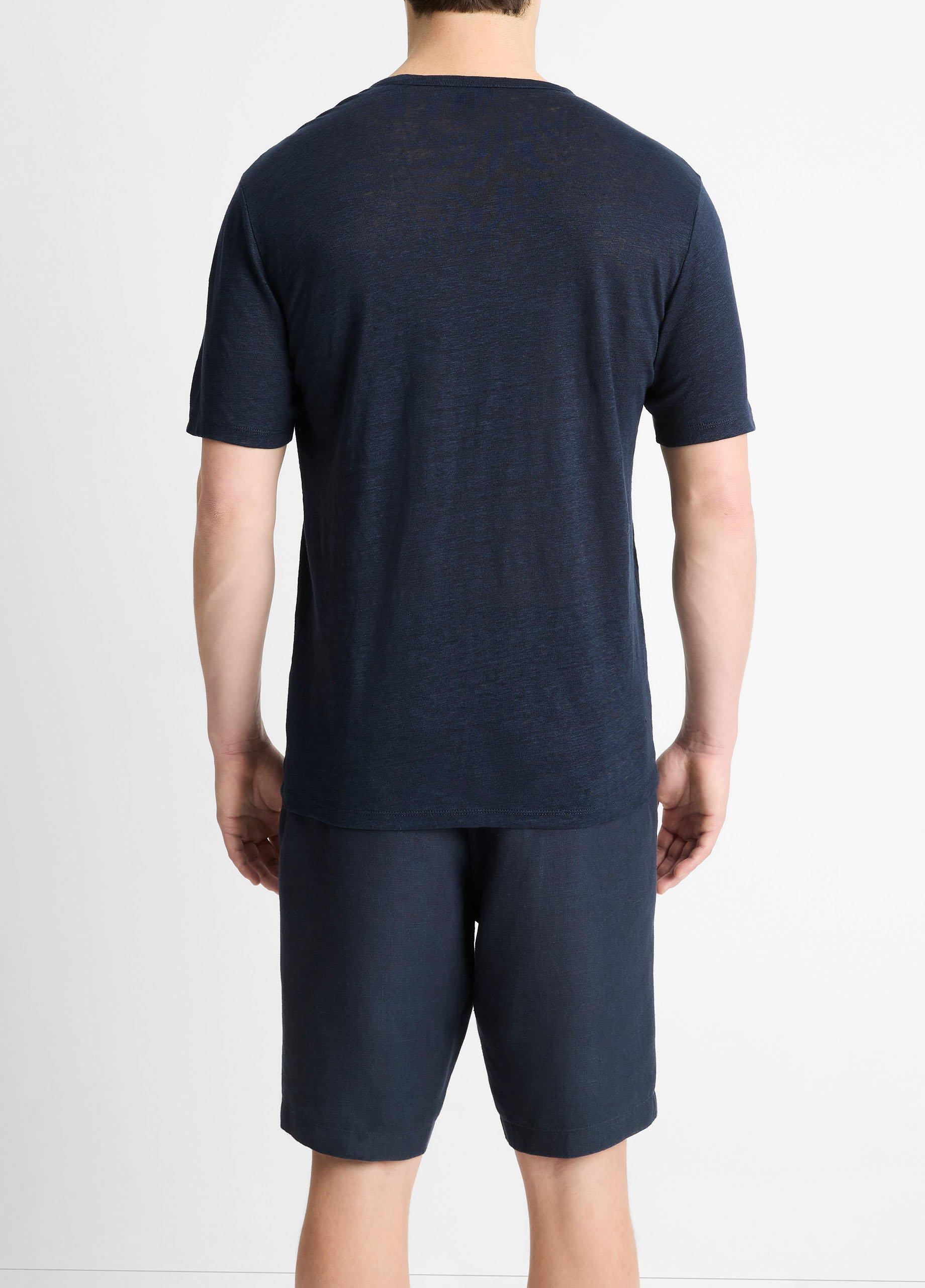 Linen Crew Neck T-Shirt image number 2