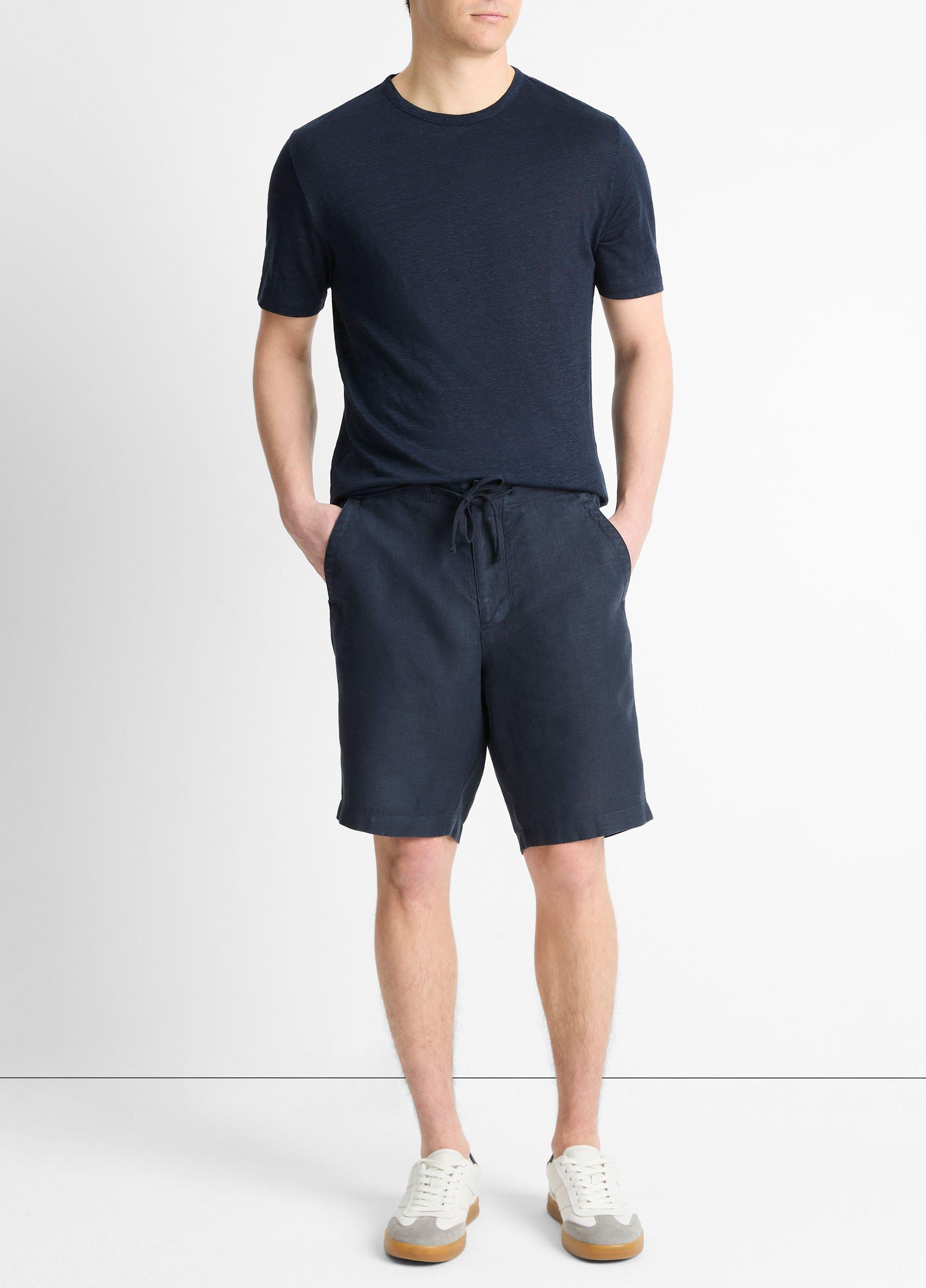 Linen Crew Neck T-Shirt image number 3