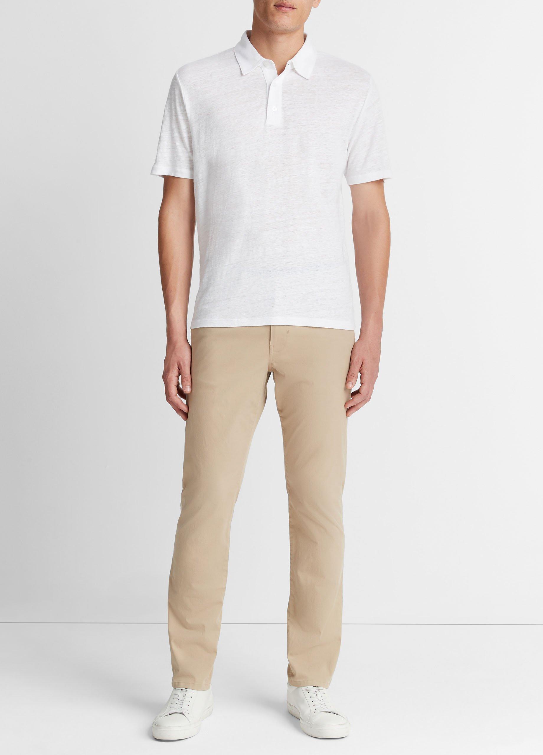 Linen-Polo-Shirt-137OWT?/Linen