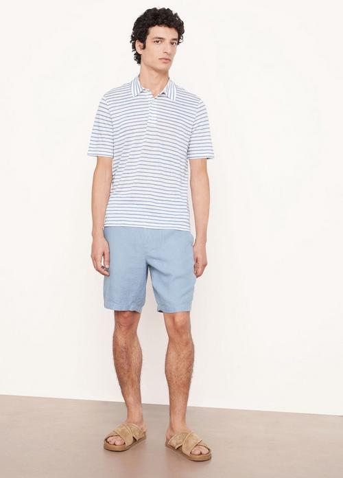 Stripe Linen Polo Shirt