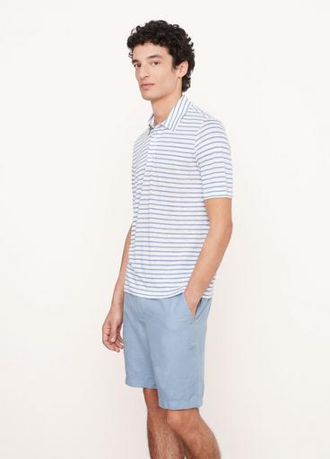 Stripe Linen Polo Shirt image number 2