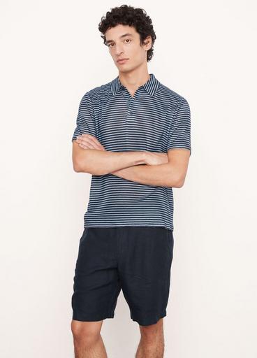 Stripe Linen Polo Shirt image number 1