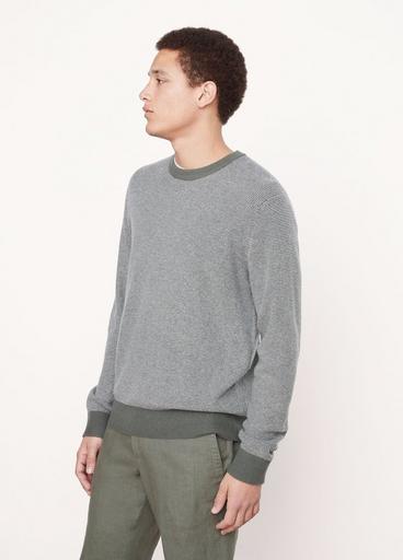 Feeder Stripe Wool and Cashmere Crew Neck Sweater image number 2