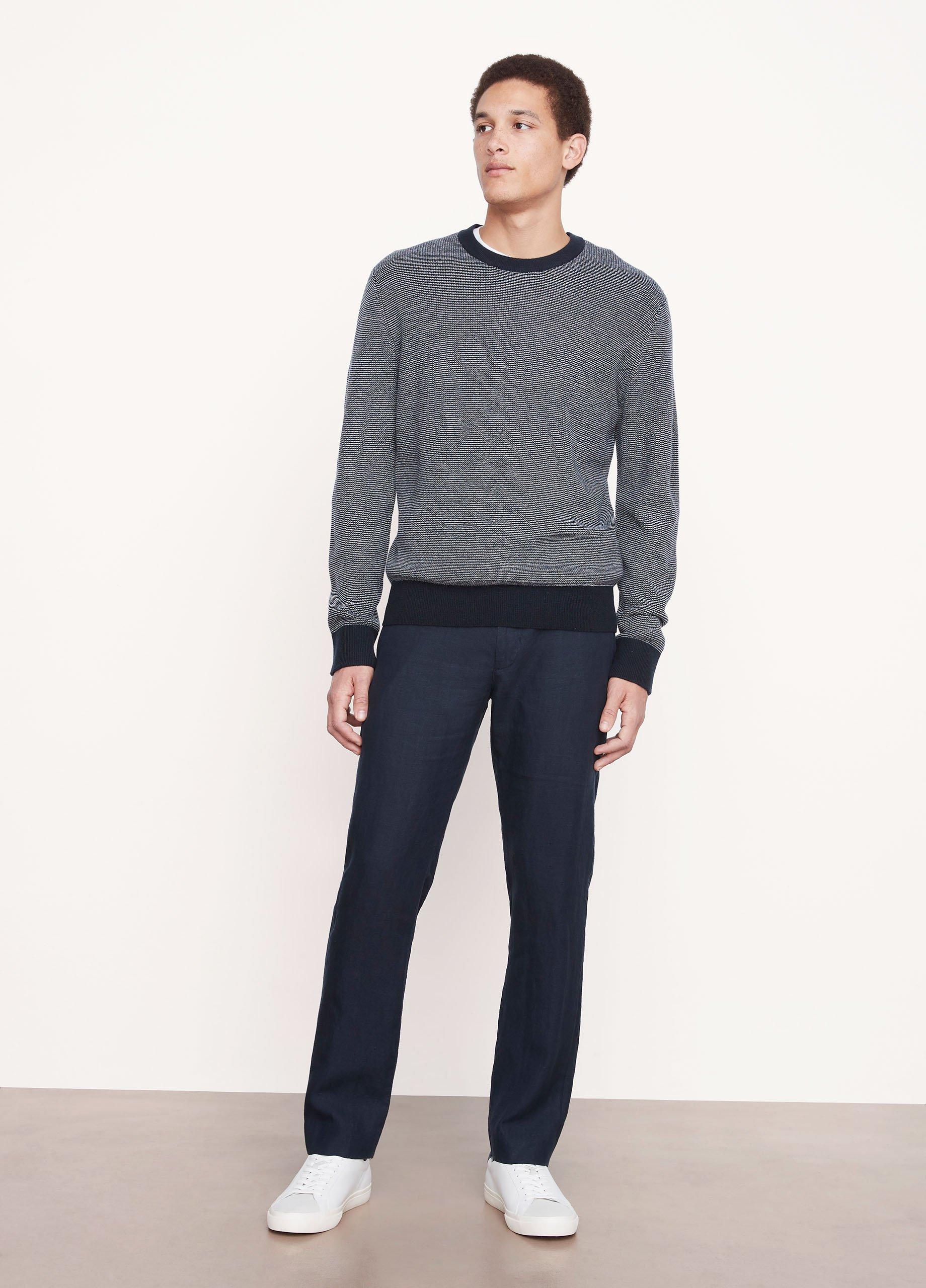 Feeder Stripe Wool and Cashmere Crew Neck Sweater image number 0