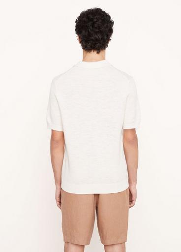 Sunfaded Piqué-Knit Cotton Polo Sweater image number 3