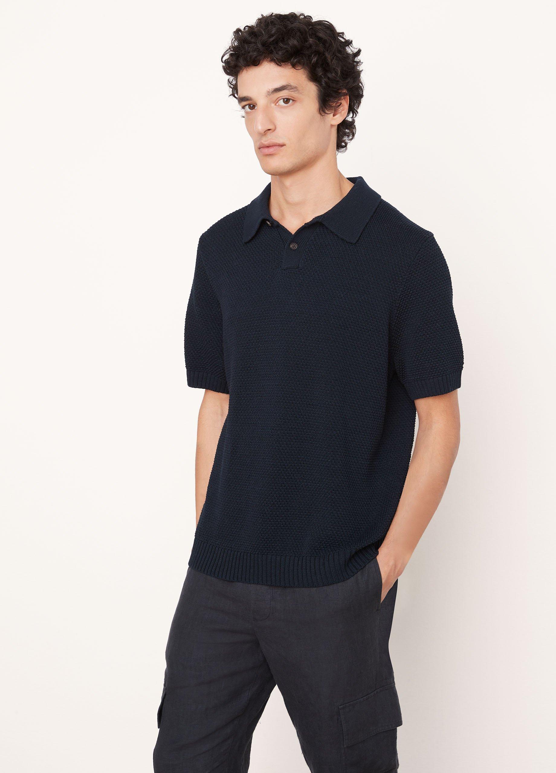 L-V Premium Polo Shirt Navy Blue – Leftovers Den