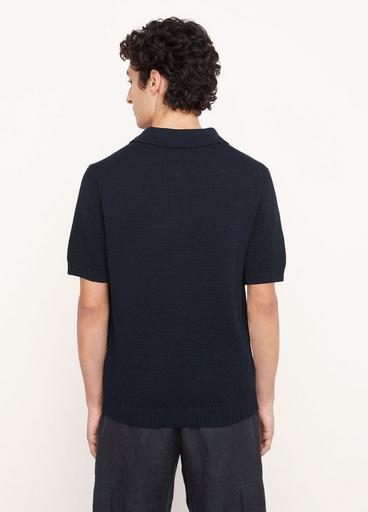 Sunfaded Piqué-Knit Cotton Polo Sweater image number 3