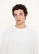 Texture Stripe Long Sleeve Crew Neck Sweater image number 1