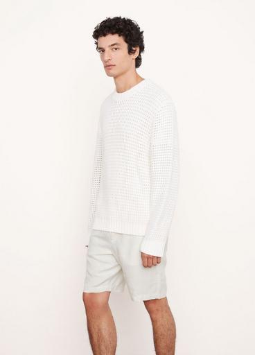 Texture Stripe Long Sleeve Crew Neck Sweater image number 2