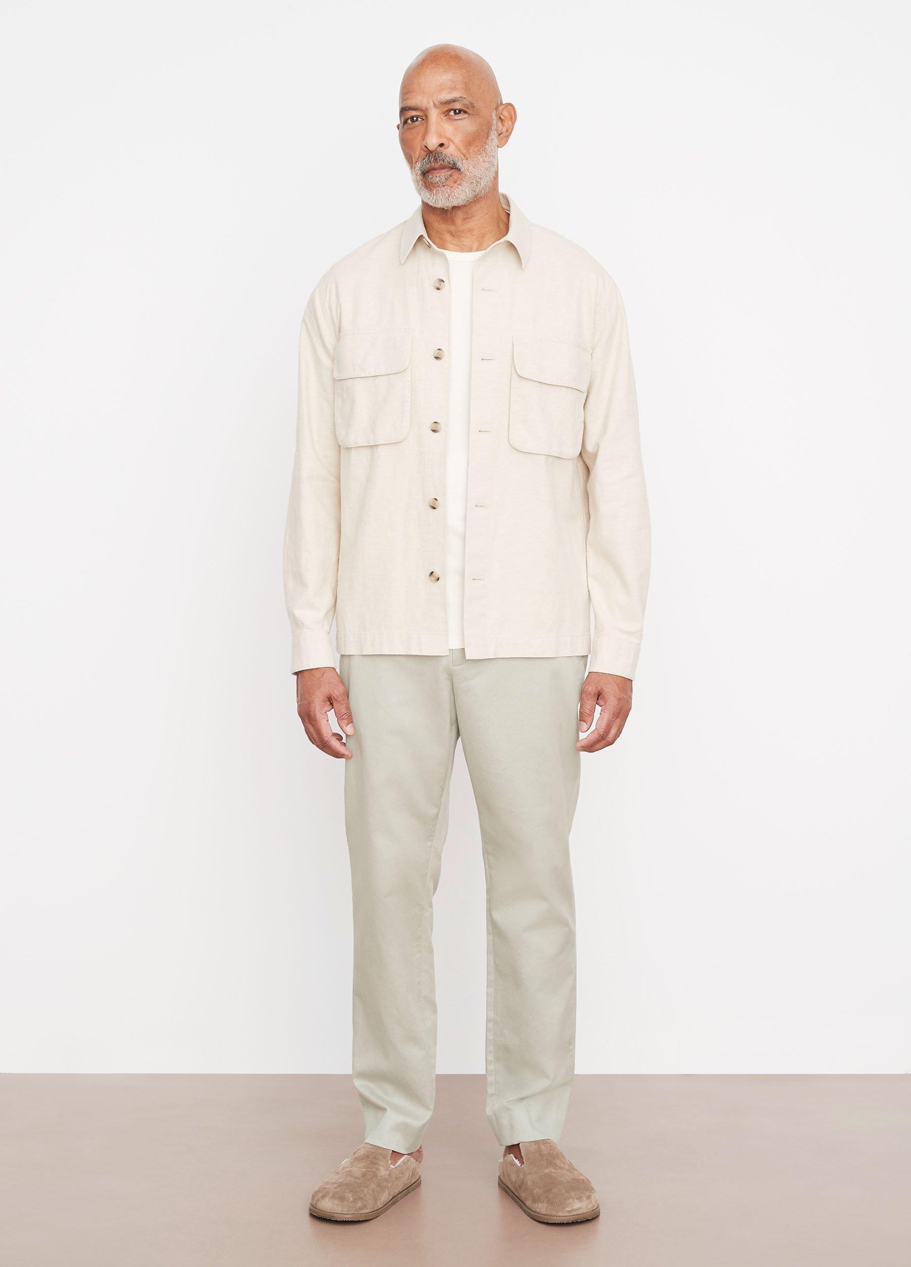 Cotton-Blend M&eacute;lange Overshirt image number 0