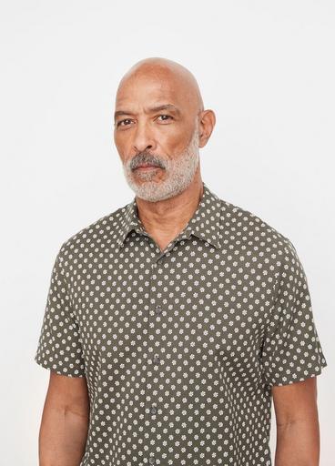 Cosmo Floral-Print Short-Sleeve Shirt image number 1
