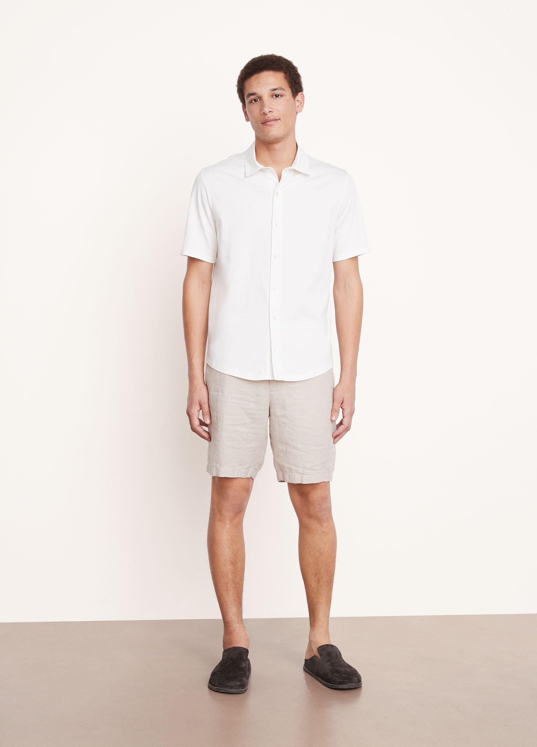 Pima Cotton Short Sleeve Button Down Shirt image number 0