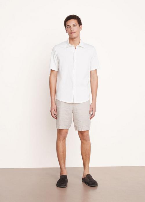 Pima Cotton Short Sleeve Button Down Shirt