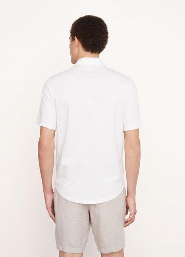 Pima Cotton Short Sleeve Button Down Shirt image number 3