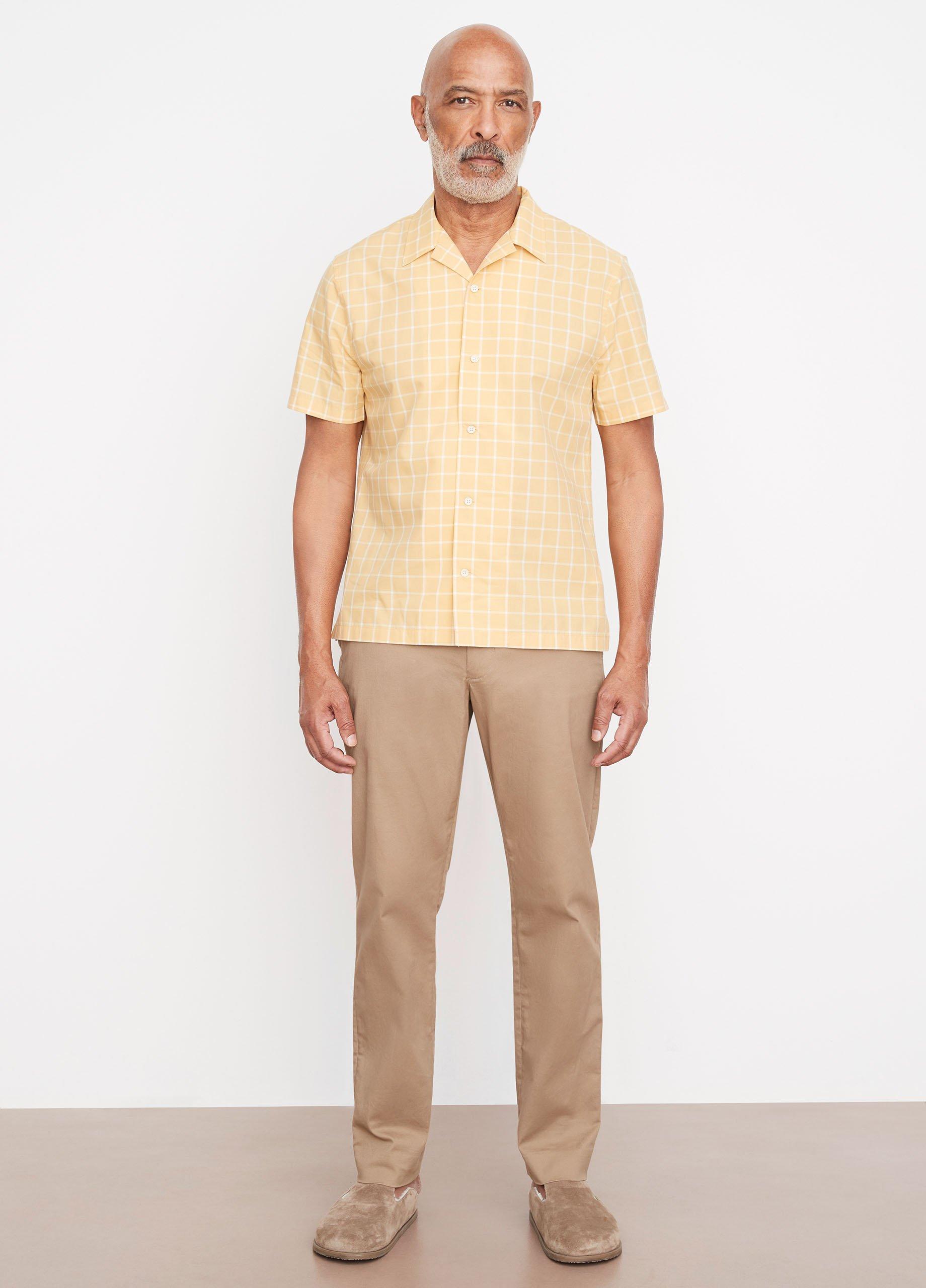 Mallorca Windowpane Short-Sleeve Shirt image number 0