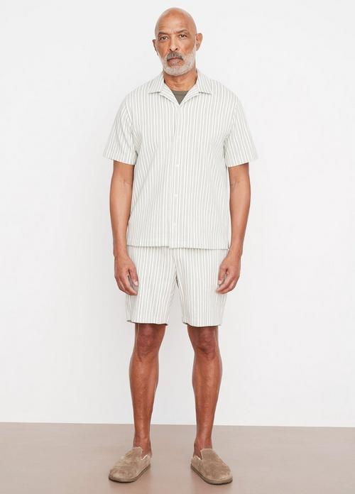 Cabana Stripe Short-Sleeve Button Down Shirt