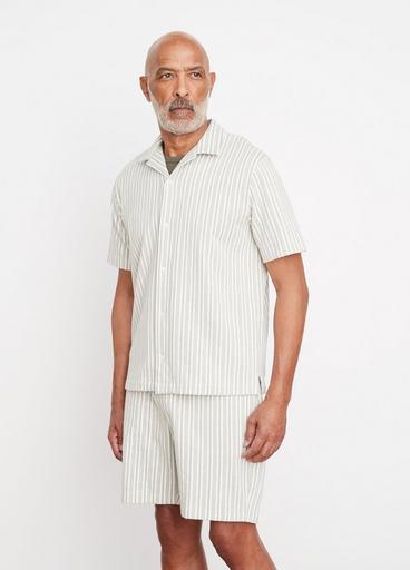 Cabana Stripe Short-Sleeve Button Down Shirt image number 2
