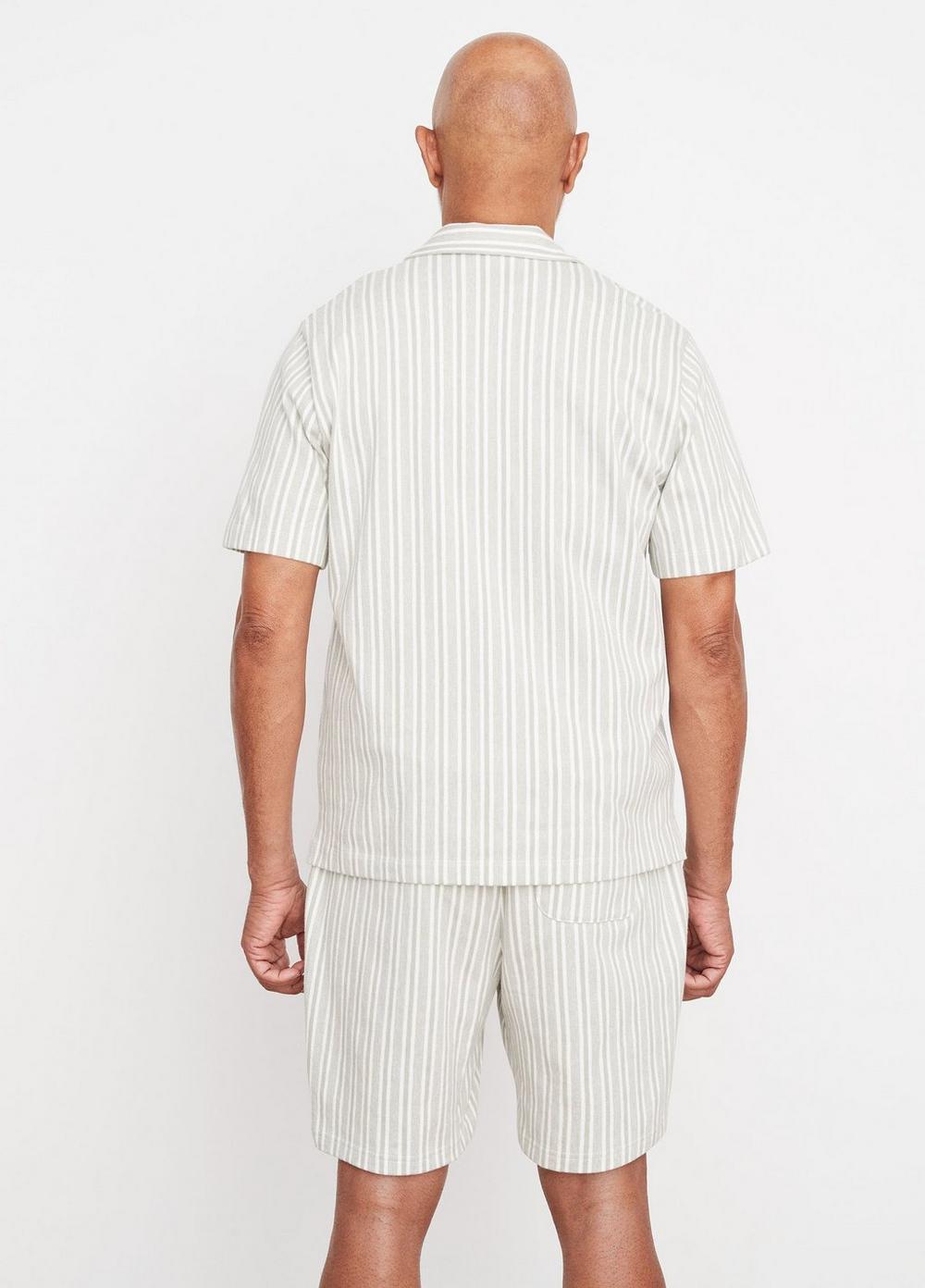 Cabana Stripe Short-Sleeve Button Down Shirt in Shirts | Vince
