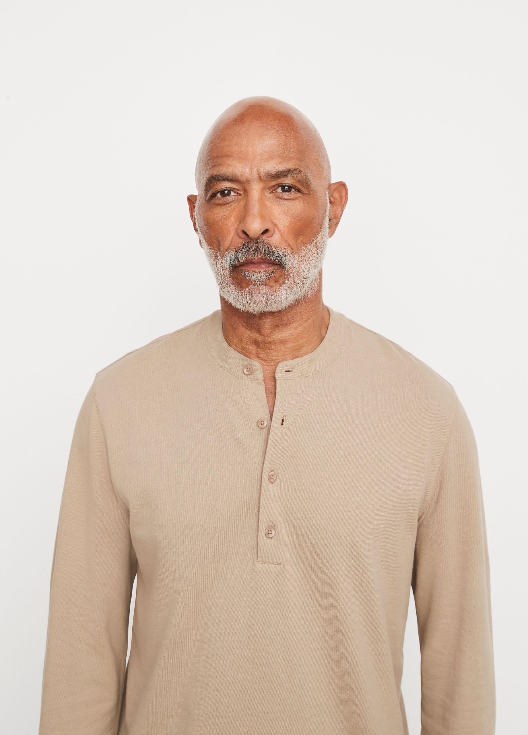 Proto101 Men's Classic Long-Sleeve Henley Shirt
