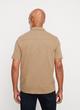 Heavy Slub Cotton Short-Sleeve Button-Front Shirt image number 3