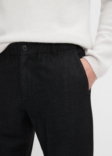 Virgin Wool-Blend Flannel Trouser image number 1