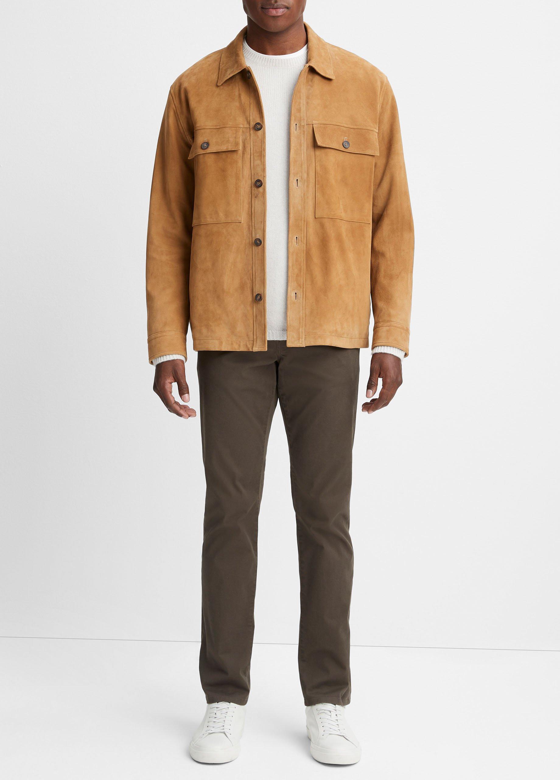 빈스 Vince Suede Chore Jacket,CAMEL