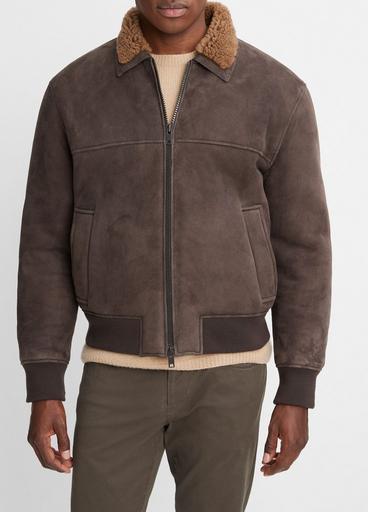 Shearling Bomber Jacket in Jackets & Outerwear | Vince
