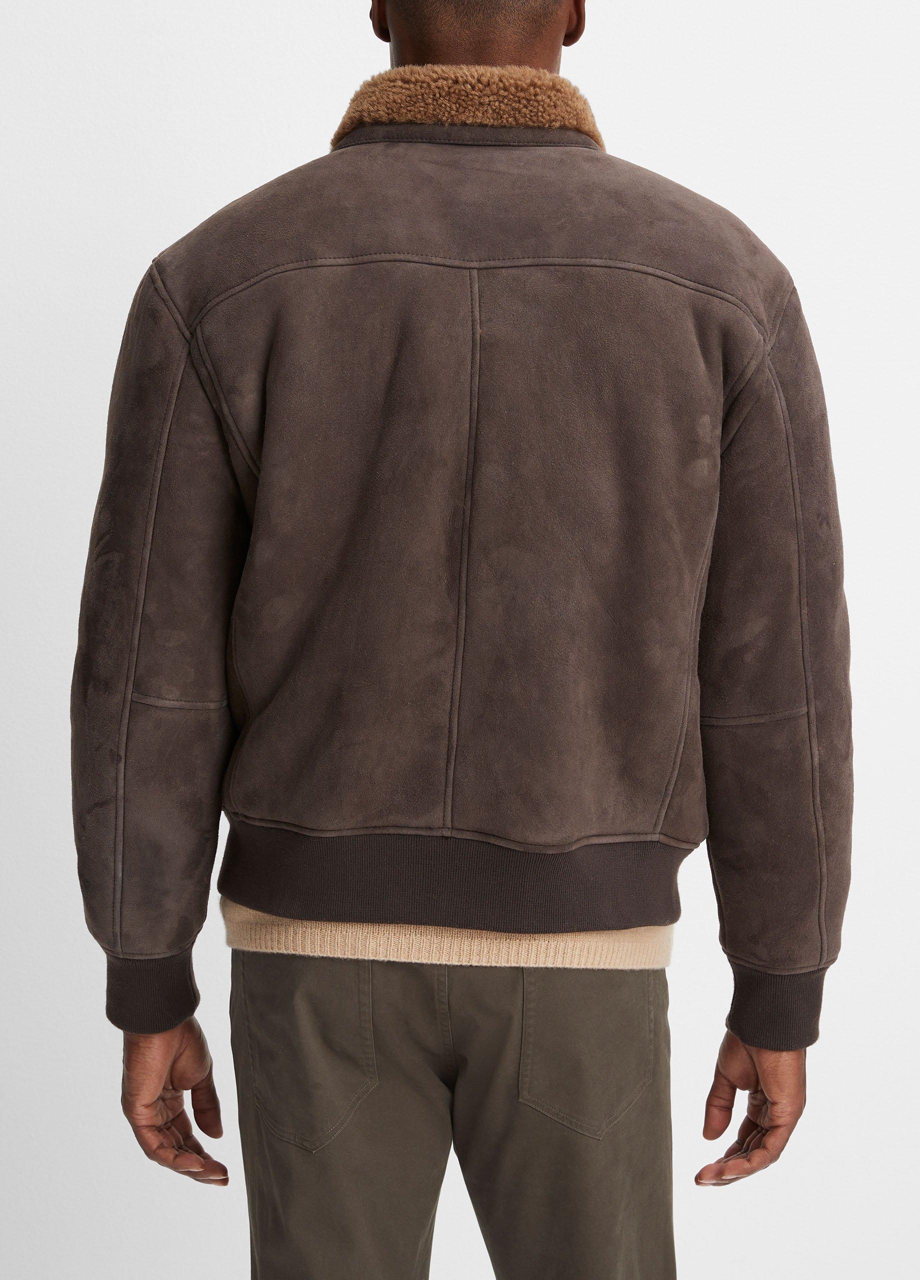 Shearling Bomber Jacket in Jackets & Outerwear | Vince