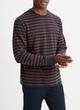 Stripe Sueded Cotton Jersey Long-Sleeve T-Shirt image number 2