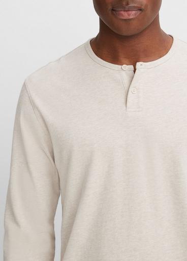 Sueded Jersey Long-Sleeve Henley image number 1