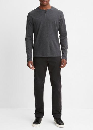 Sueded Jersey Long-Sleeve Henley image number 0