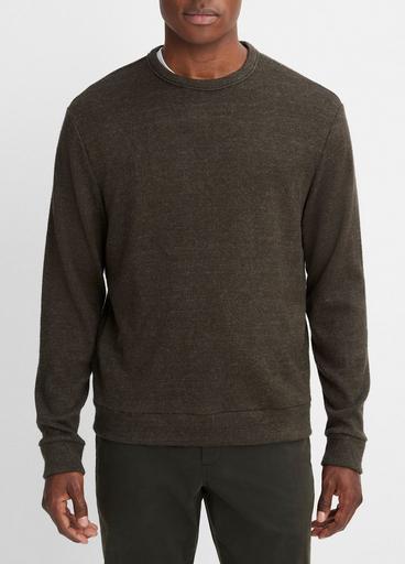 Drapey Long-Sleeve Crew Neck Pullover image number 1