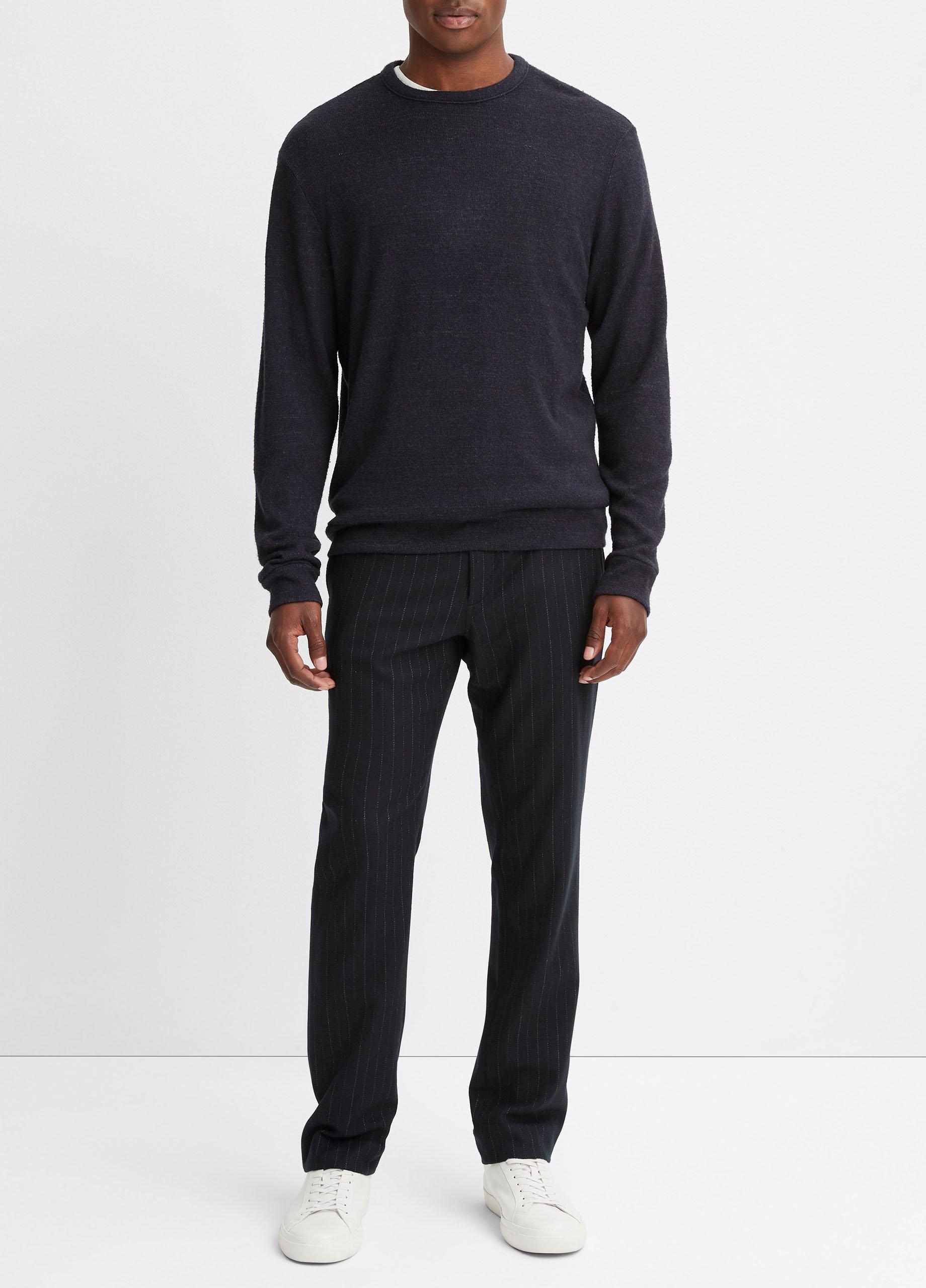 Drapey Long-Sleeve Crew Neck Pullover image number 0