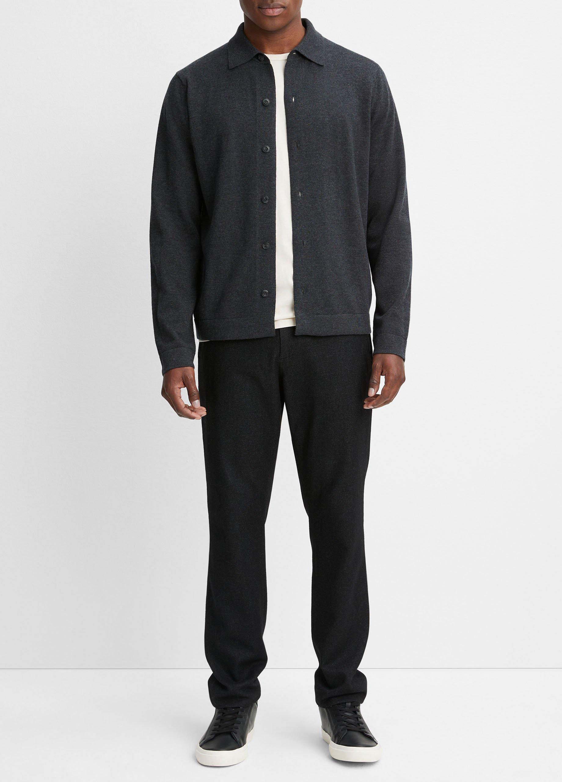 Merino Button-Front Cardigan image number 0