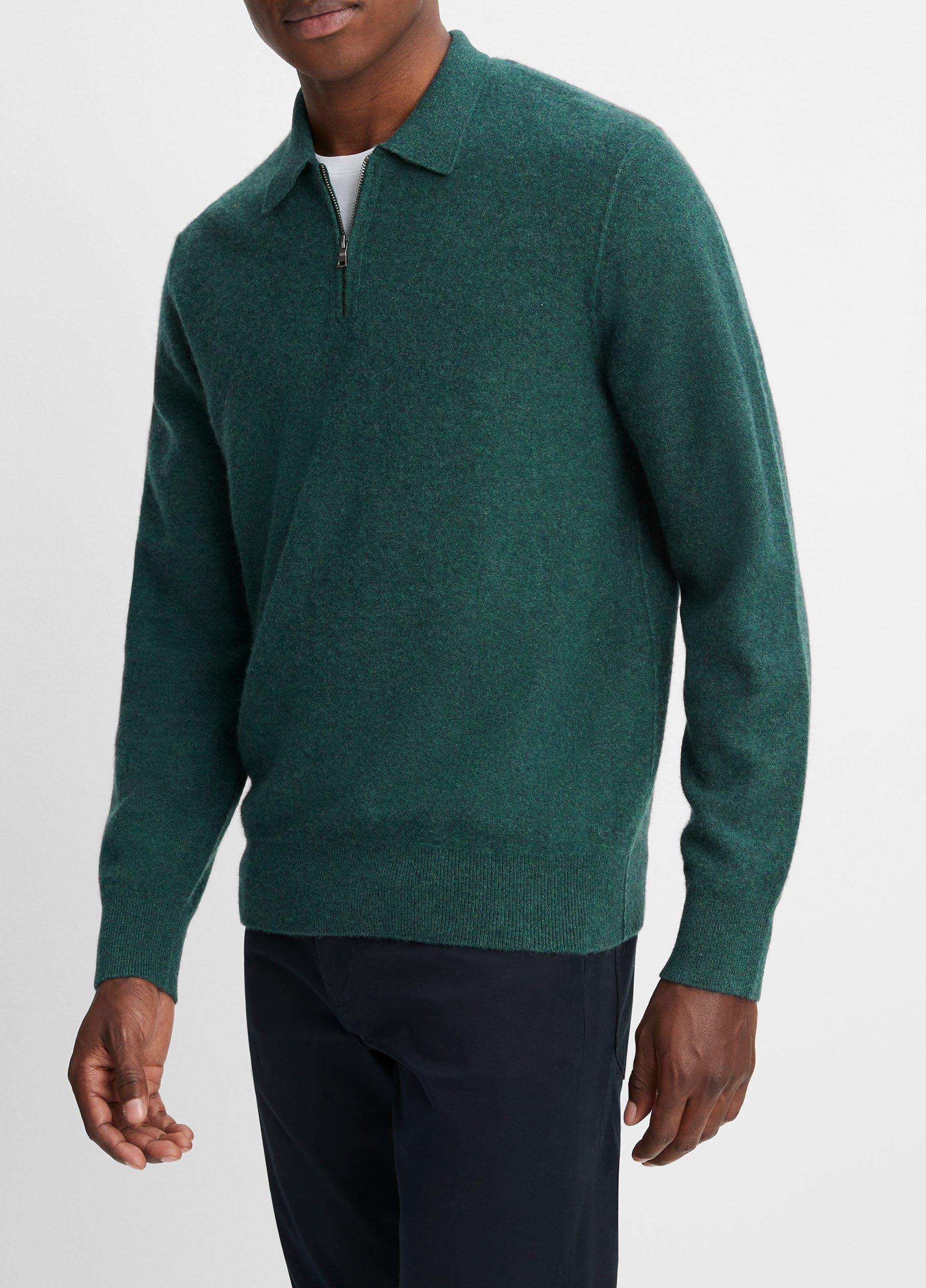 Plush Cashmere Quarter-Zip Sweater in Sweaters | Vince