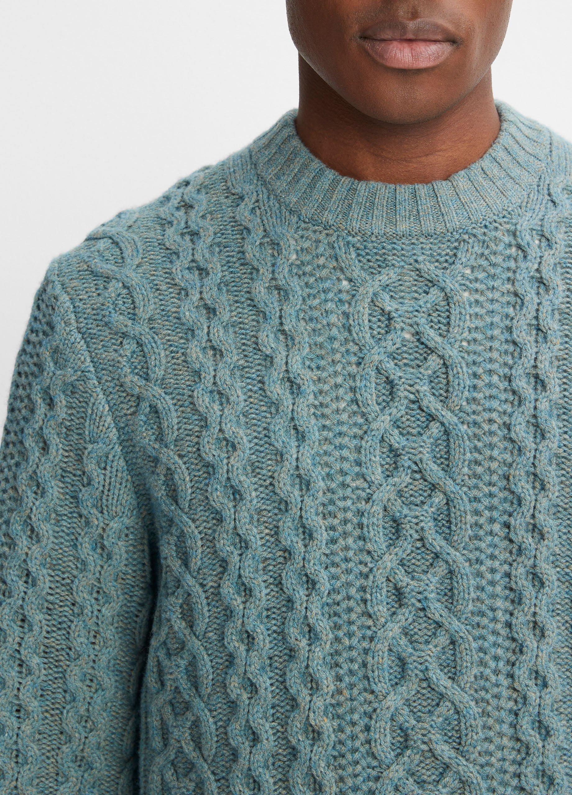 Vince cable knit sweater sale