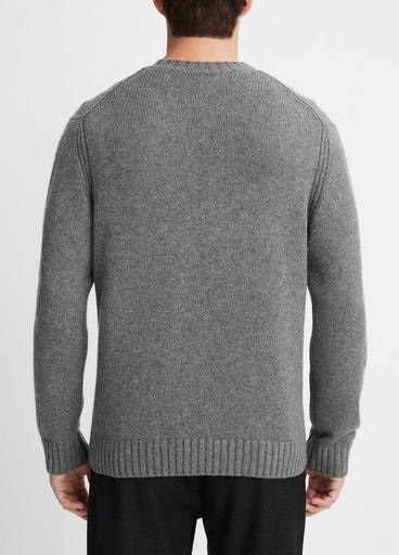 Wool-Cashmere Relaxed Crew Neck Sweater in Sweaters | Vince