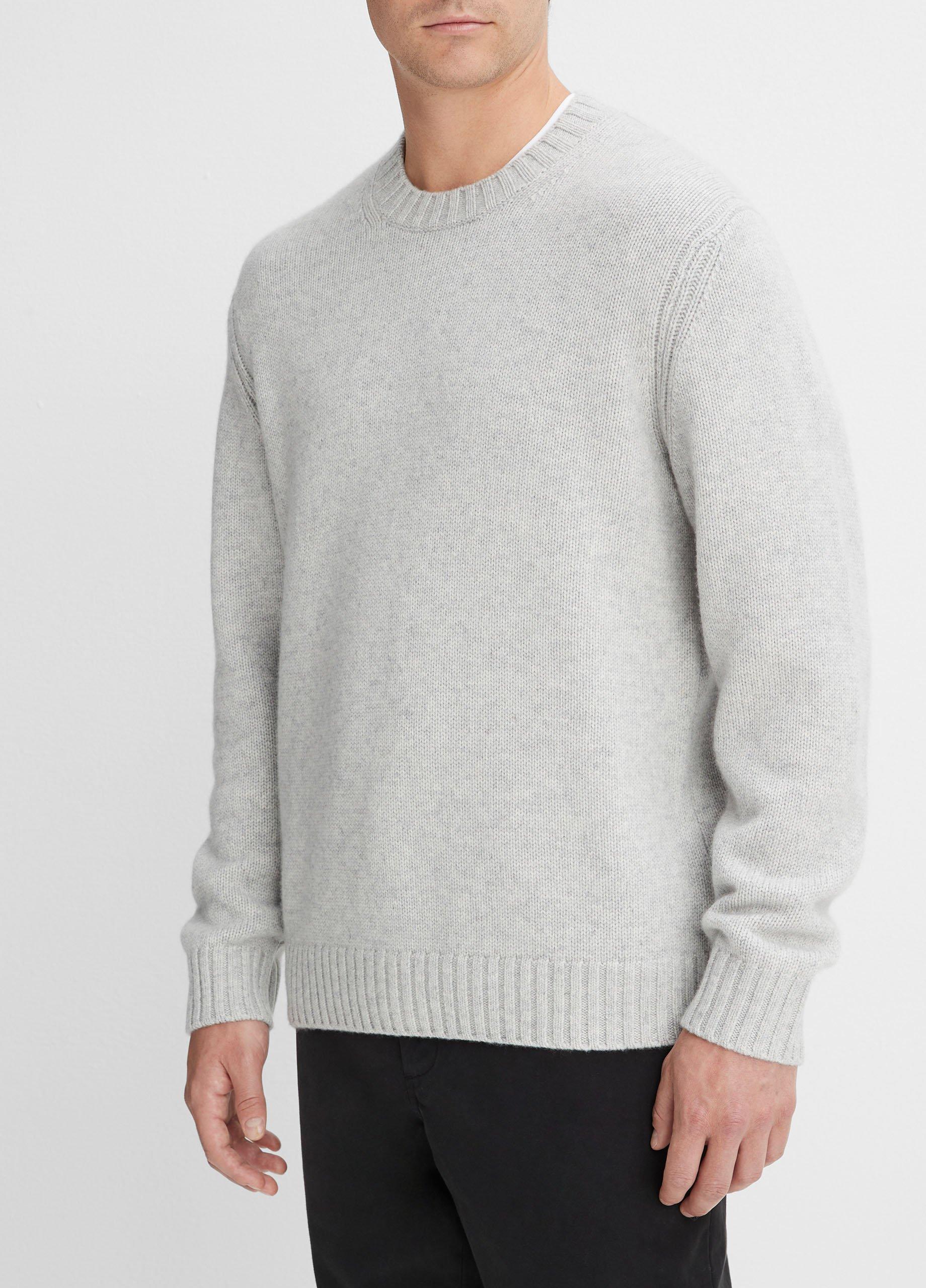 Plush Cashmere Crew Neck Sweater in Vince Products Men