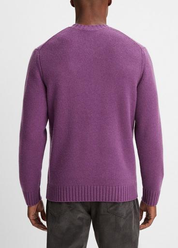 Wool-Cashmere Relaxed Crew Neck Sweater image number 3