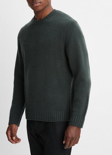 Wool-Cashmere Relaxed Crew Neck Sweater image number 2
