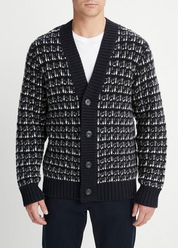 Wool-Cashmere Winter Tweed Cardigan image number 1