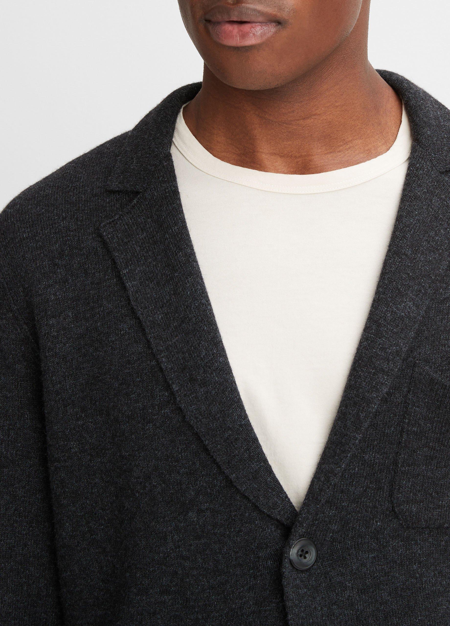 Vince notch outlet collar long cardigan