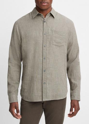 Double-Face Cotton Long-Sleeve Shirt image number 1