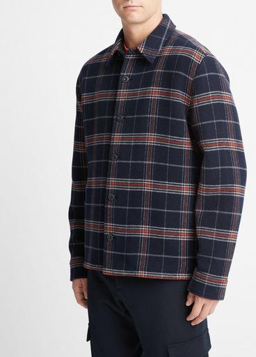 Plaid Wool-Blend Shirt Jacket image number 2