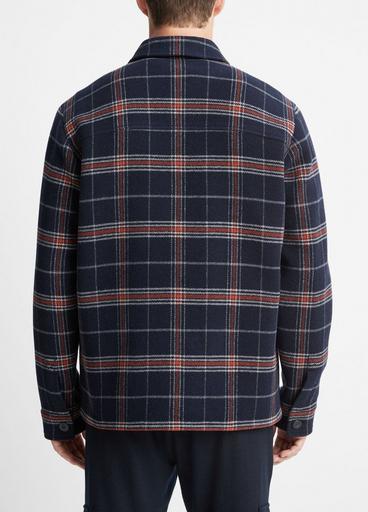 Plaid Wool-Blend Shirt Jacket image number 3