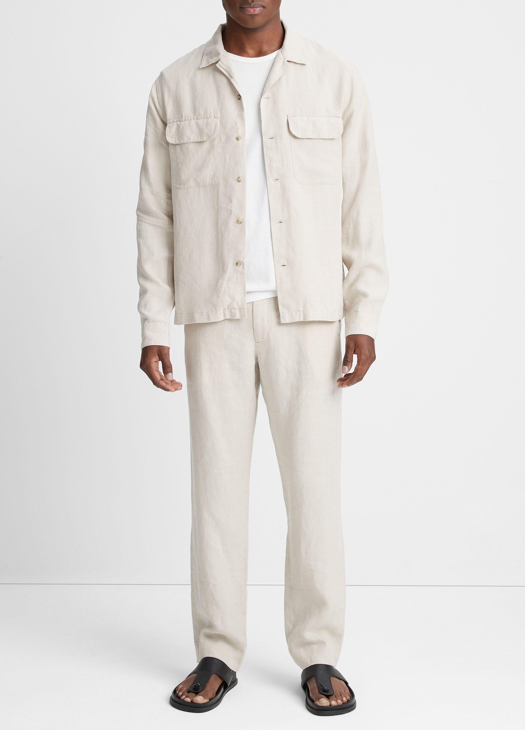 Hemp Camp-Collar Long-Sleeve Shirt image number 0